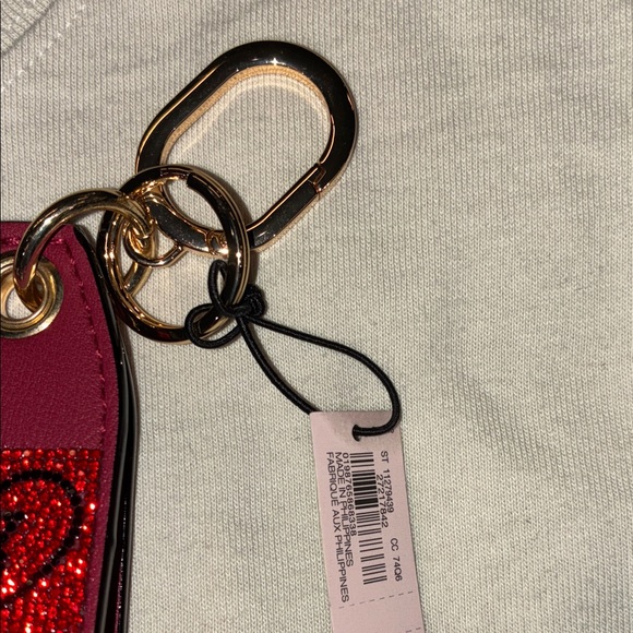 Victoria's Secret Glittery Red Heart Keychain - Picture 8 of 8